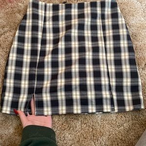 Small plaid skirt